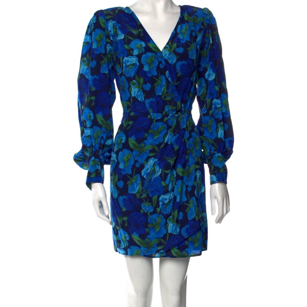 Blue Mini Wrap Dress 
The Kooples Designer size 3 Dress